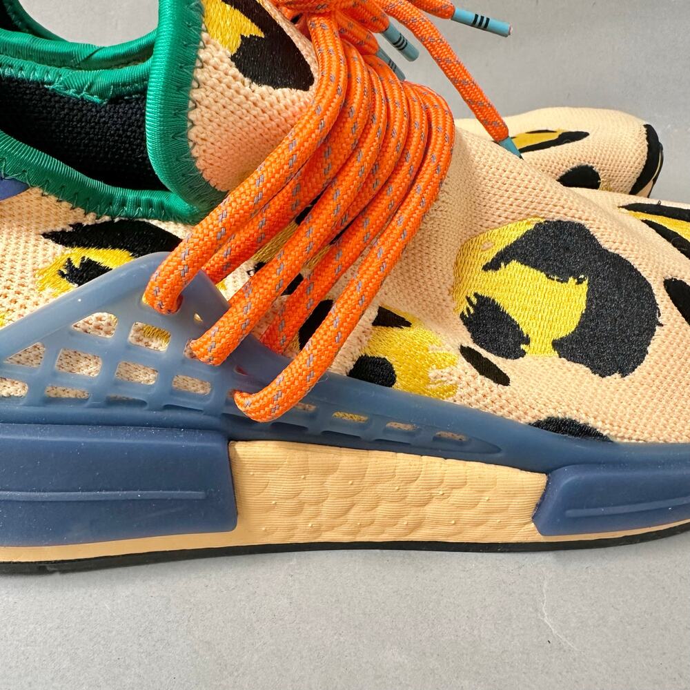 adidas x‎ Pharrell Hu NMD Sneakers in Animal Print Amber Mens US Size 9 - Picture 10 of 16